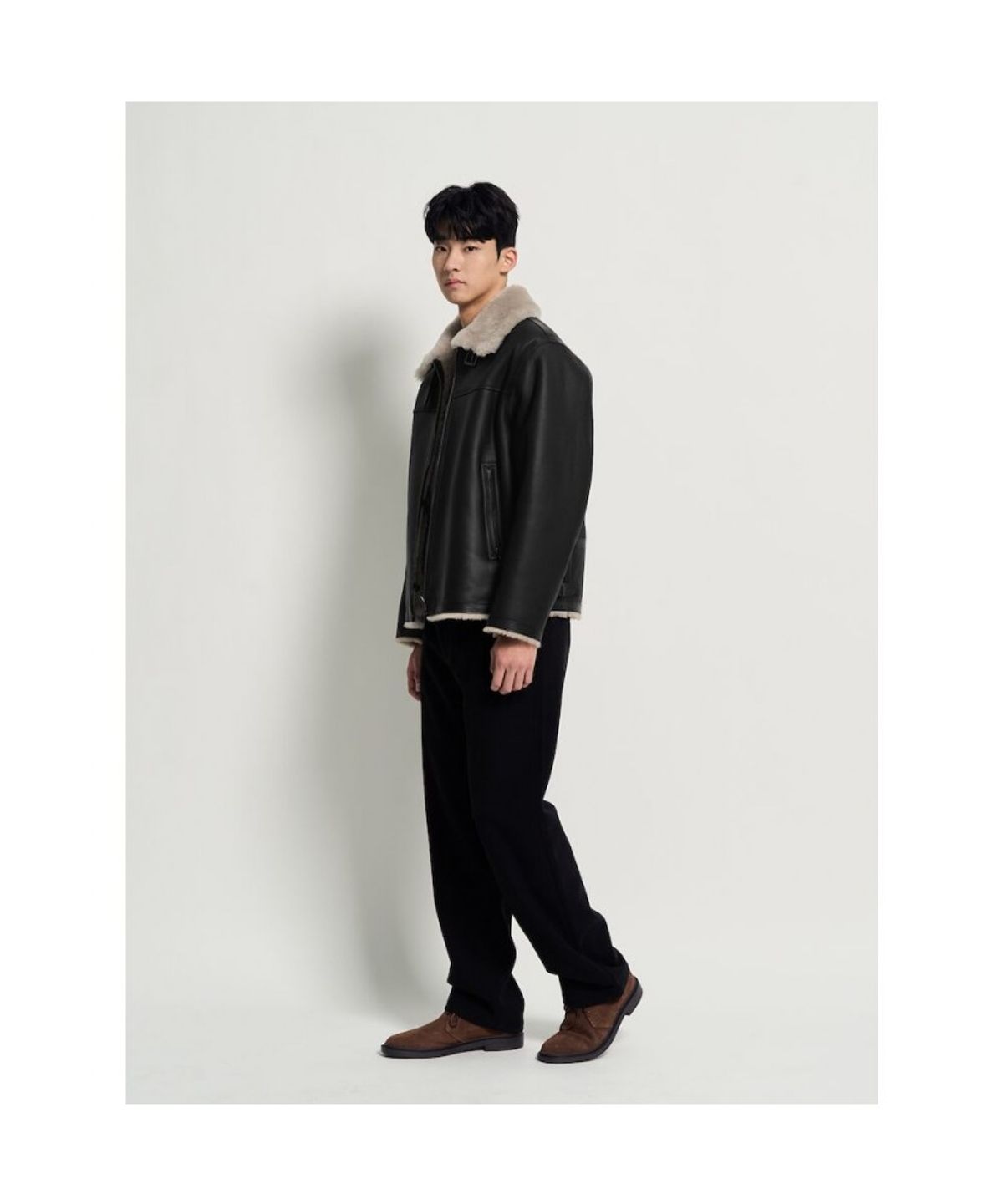 빈폴 멘(BEANPOLE MEN) 울라이크 저지 팬츠  블랙