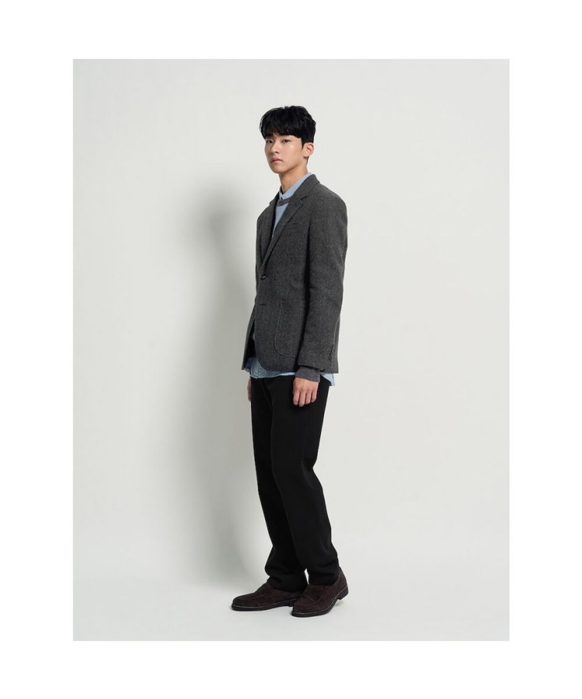 빈폴 멘(BEANPOLE MEN) 기모 트윌 컴포트핏 슬랙스  블랙