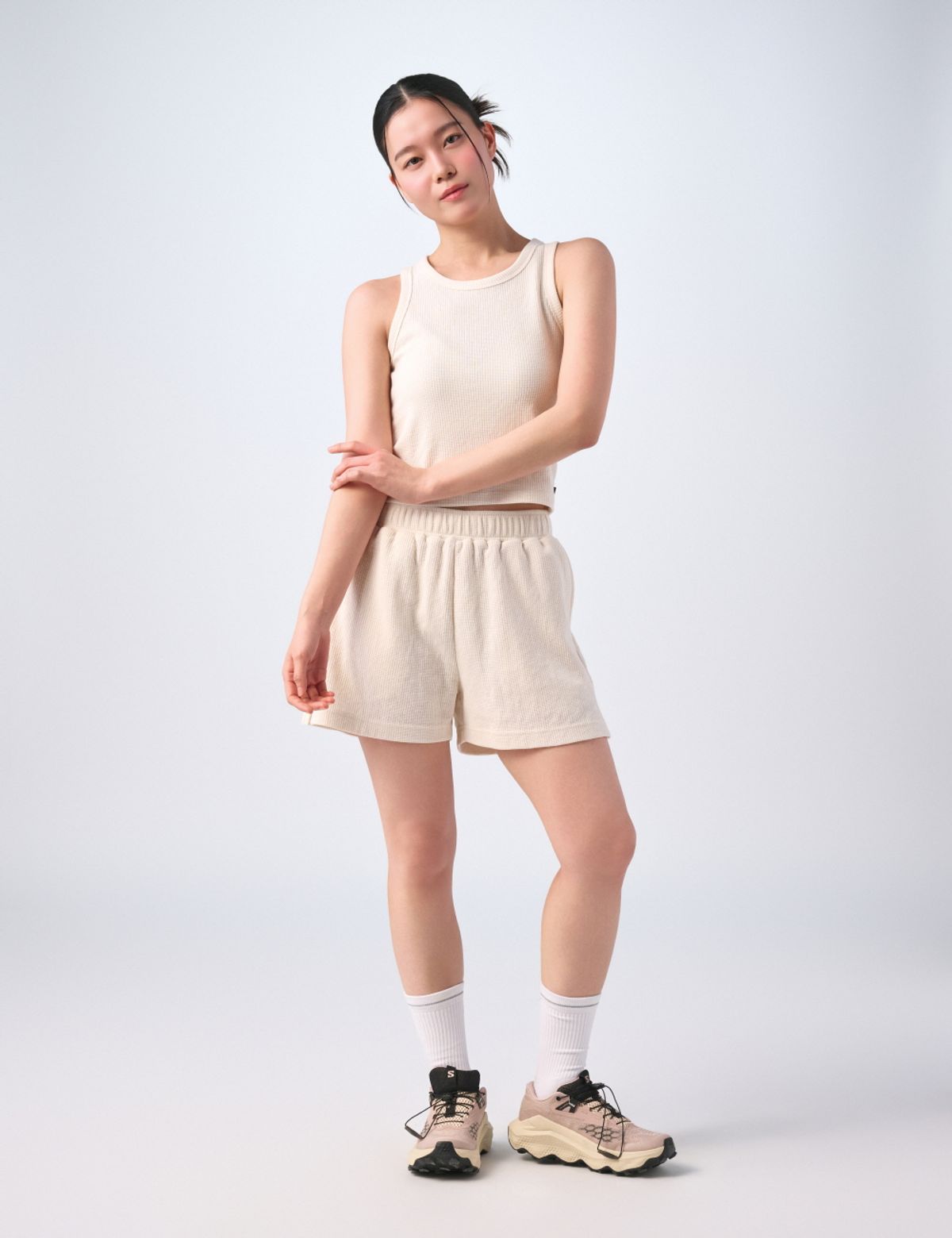 무신사 스탠다드 스포츠(MUSINSA STANDARD SPORTS) 와플 쇼츠 우먼 (2color)