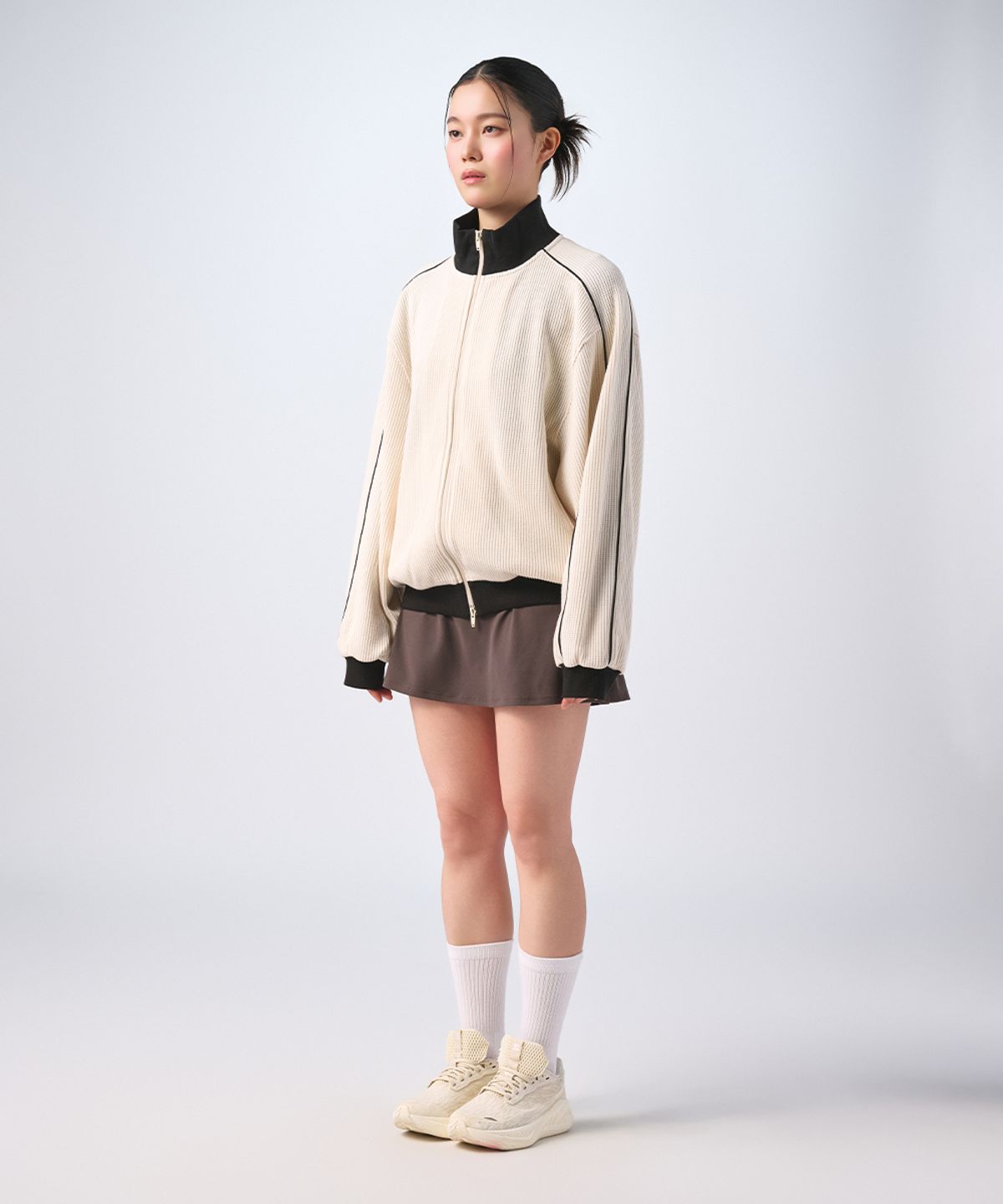 무신사 스탠다드 스포츠(MUSINSA STANDARD SPORTS) 와플 오버핏 트랙탑 (3color)