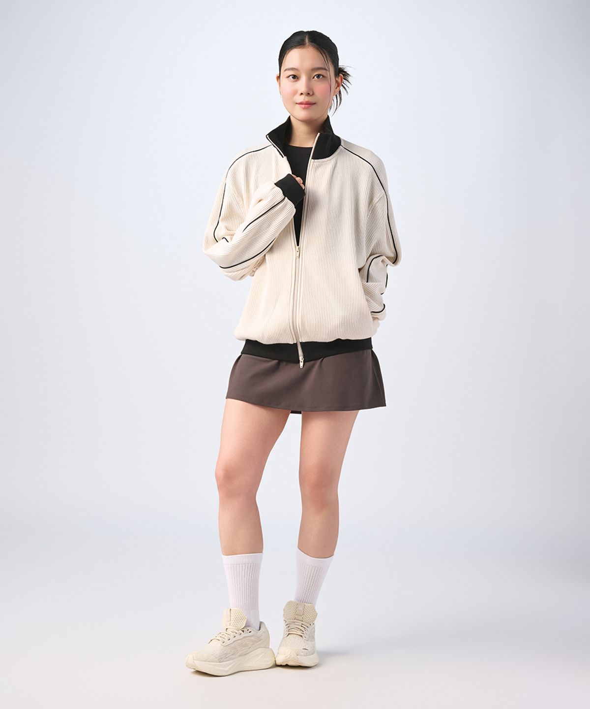 무신사 스탠다드 스포츠(MUSINSA STANDARD SPORTS) 와플 오버핏 트랙탑 (3color)