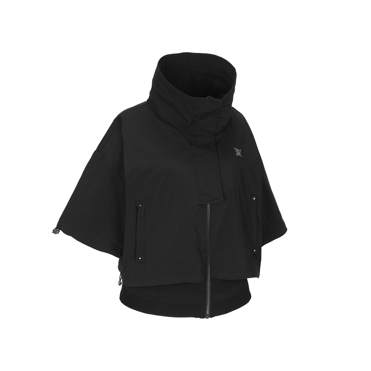 어뉴골프(ANEW GOLF) W NECK POINT SHORT SLEEVE JK_BK