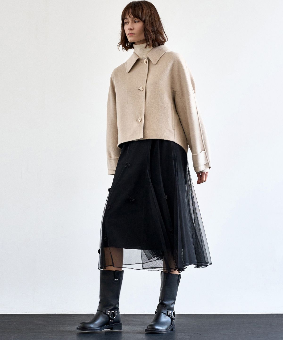 미테(MITTE) WOOL BLEND HANDMADE JACKET_IVORY