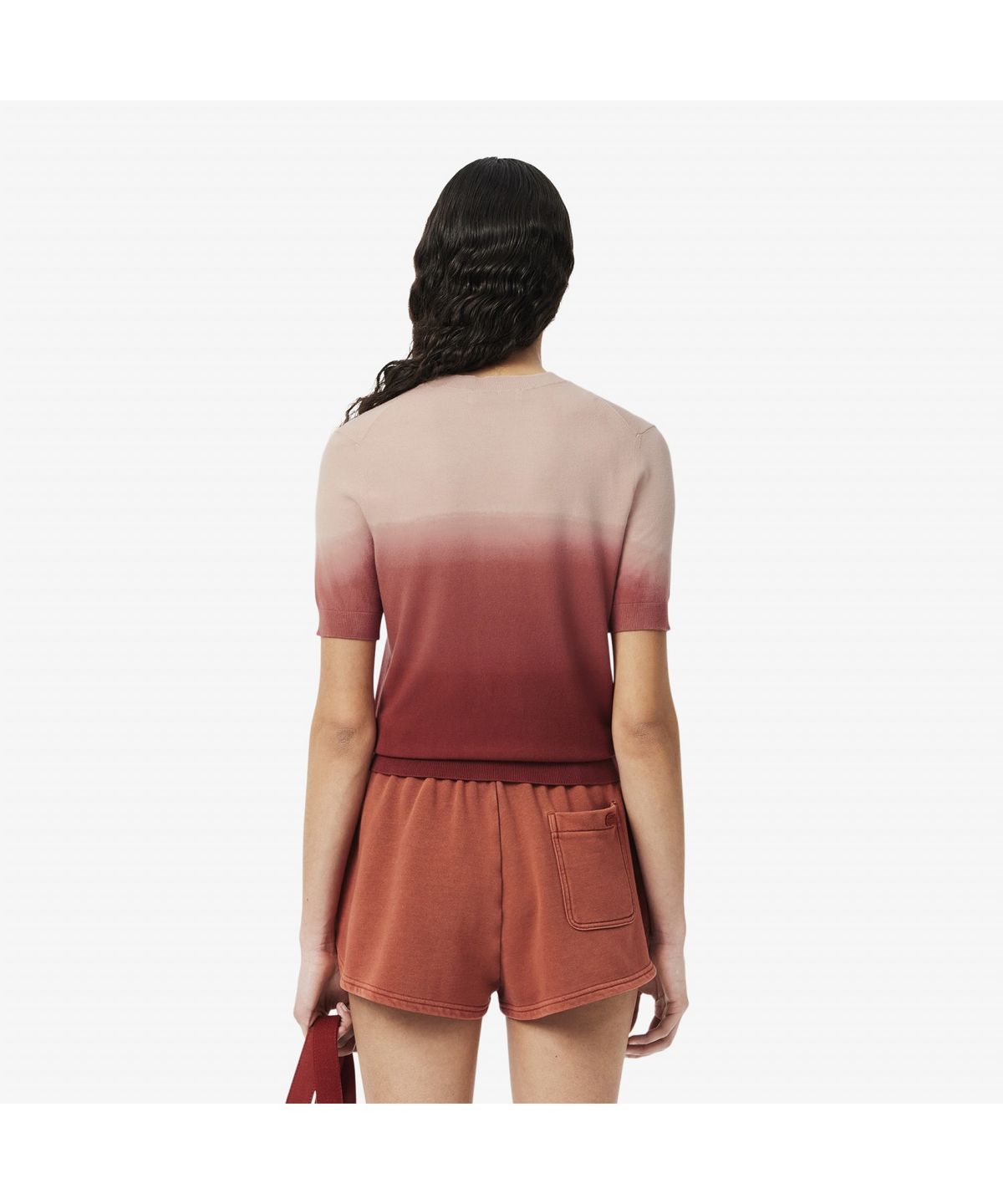라코스테(LACOSTE) 여성 그라데이션 반팔 스웨터 AF9281-55G GTI