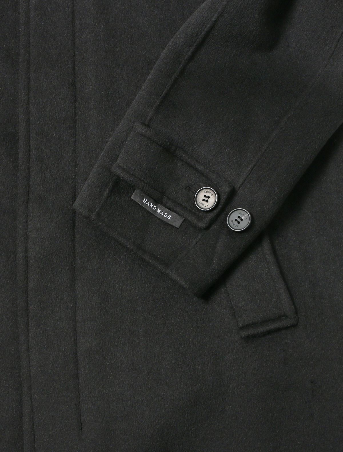 애드호크(ADHOC) 남녀공용 세미 오버 발마칸 코트 (BLACK) (HBAHC90)