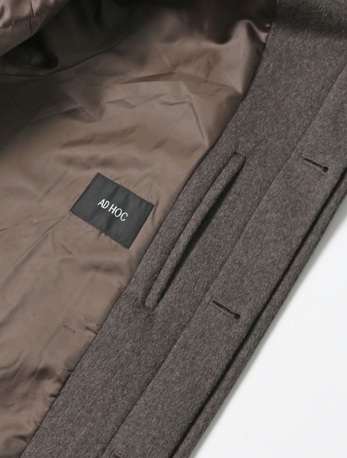 애드호크(ADHOC) 남녀공용 세미 오버 발마칸 코트 (BROWN) (HBAHC90)