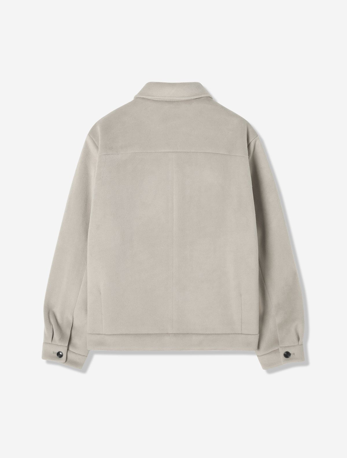 애드호크(ADHOC) 남성 폴리 브러쉬 베이직 집업 블루종 (LT-BEIGE) (HBAUJ40)