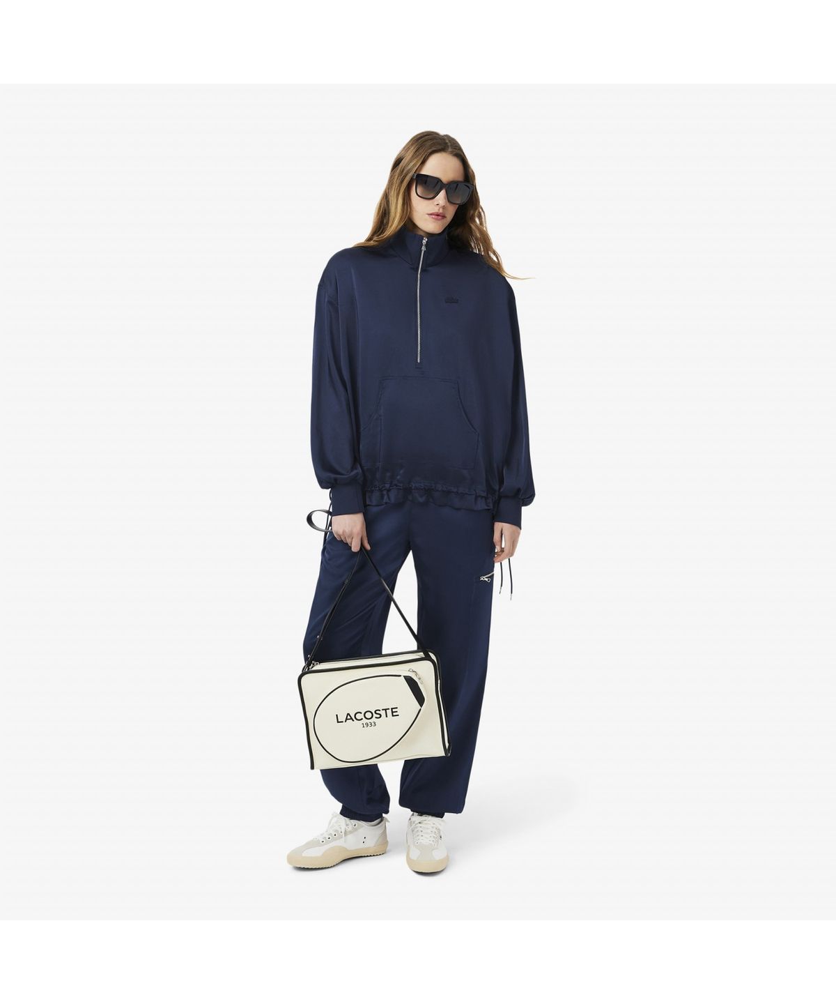 라코스테(LACOSTE) 여성 플루이드 하프집업 셔츠 CF9961-55G 166