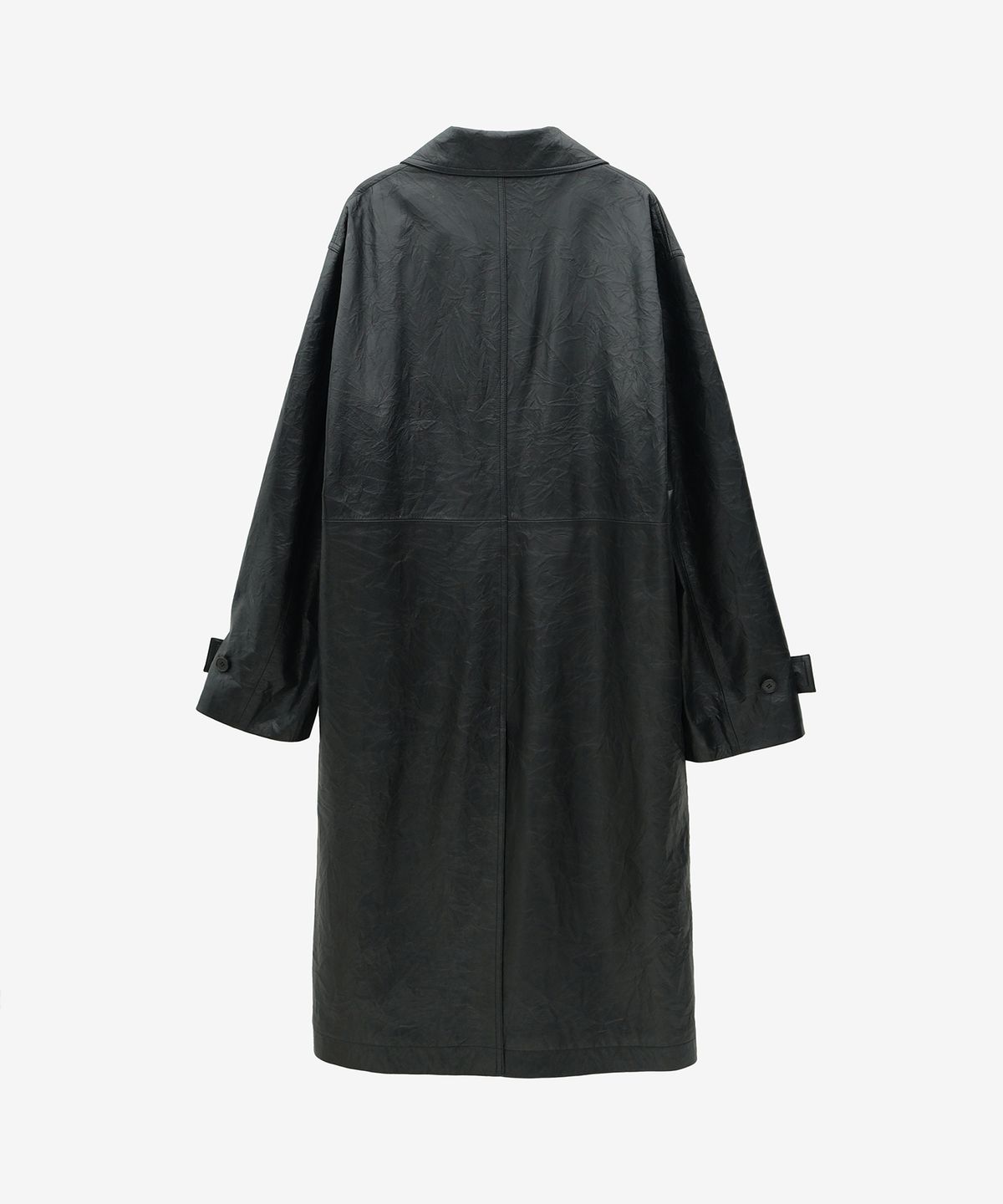 유지(YUJI) CELETTE CRINKLE LEATHER SINGLE COAT