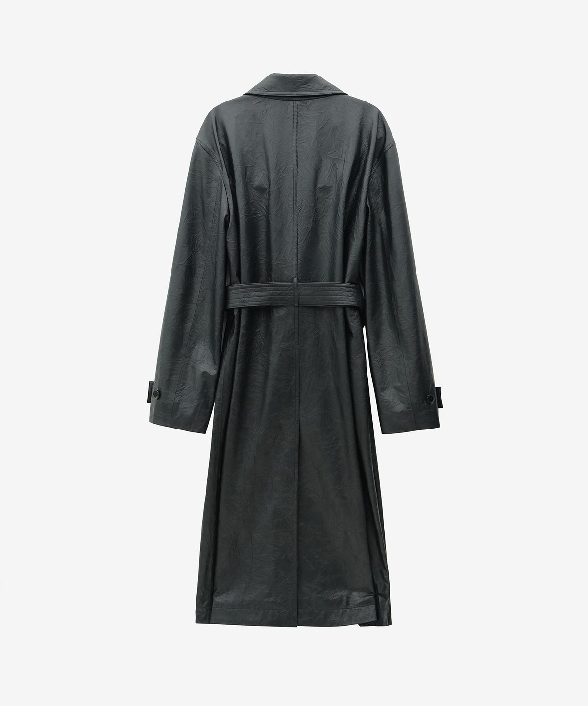 유지(YUJI) CELETTE CRINKLE LEATHER SINGLE COAT