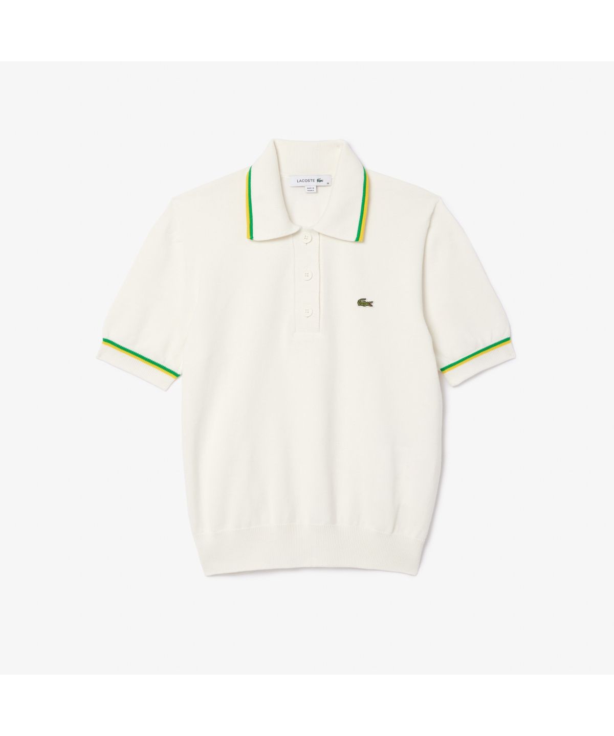 라코스테(LACOSTE) 여성 컬러티핑 폴로 스웨터 AF9283-55G DII