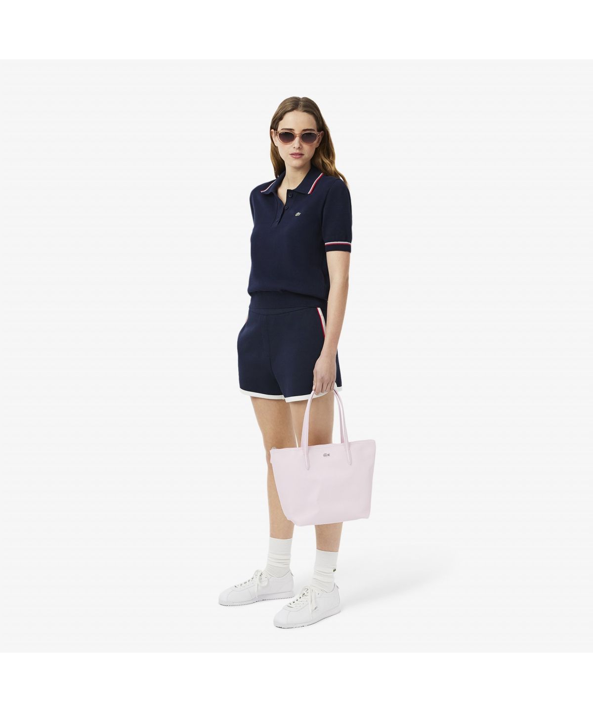 라코스테(LACOSTE) 여성 컬러티핑 폴로 스웨터 AF9283-55G GWI