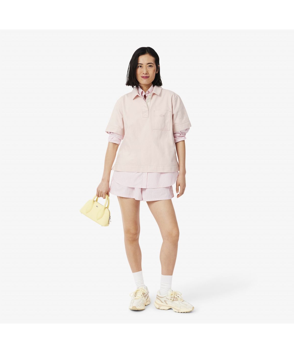라코스테(LACOSTE) 여성 컬러데님 폴로형 셔츠 CF0052-55G HCZ