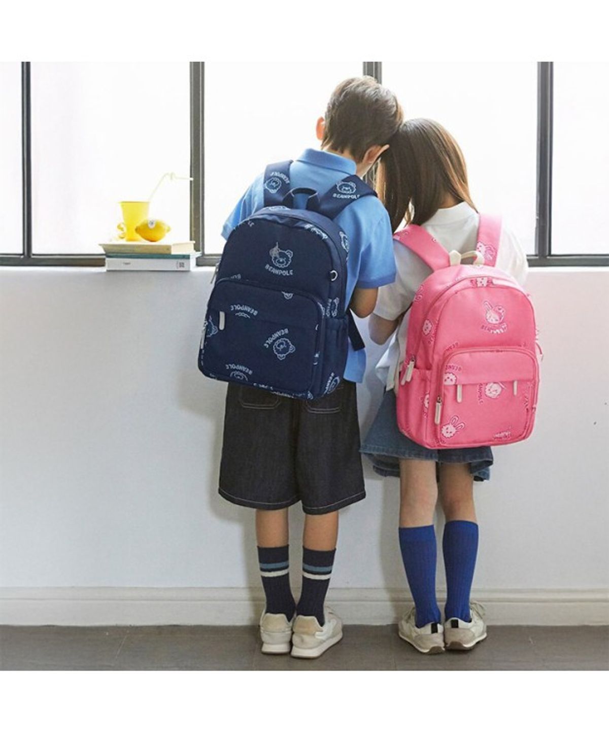 빈폴 키즈(BEANPOLE KIDS) 폴키 그래픽 책가방  네이비 (BI61D4U13R)