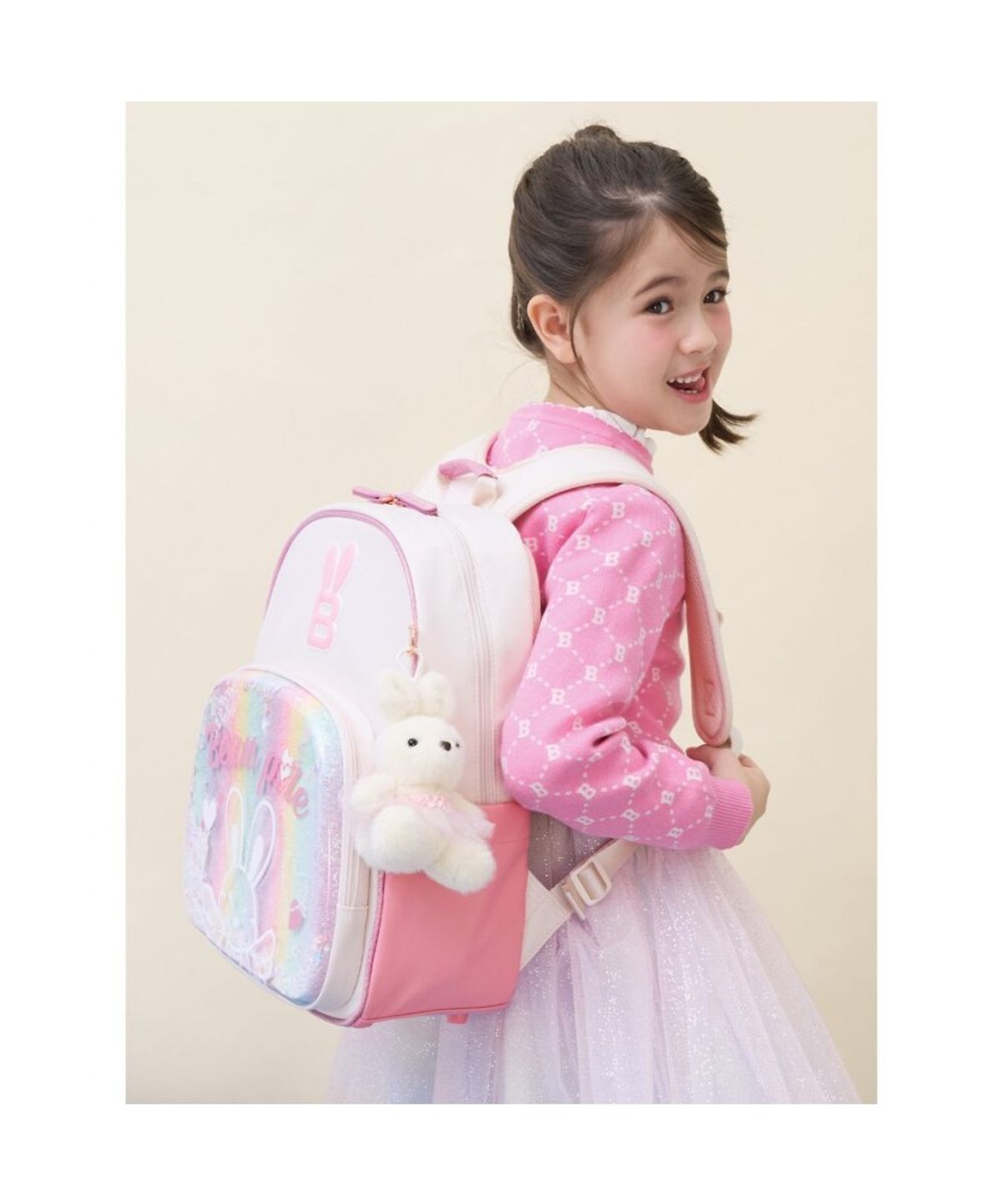 빈폴 키즈(BEANPOLE KIDS) 투명몰드 빙키 책가방  아이보리 (BI61D4G010) (BI61D4G010)