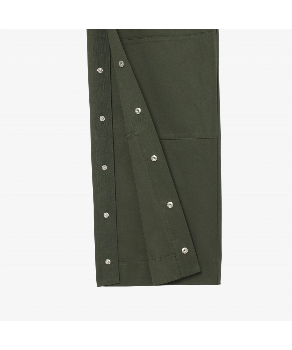 라코스테(LACOSTE) 여성 사이드 플랩 와이드핏 코튼 팬츠 HF2452-55G HCF