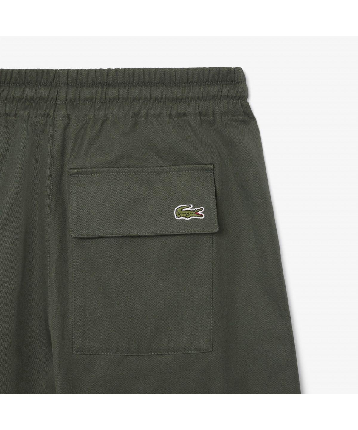 라코스테(LACOSTE) 여성 사이드 플랩 와이드핏 코튼 팬츠 HF2452-55G HCF