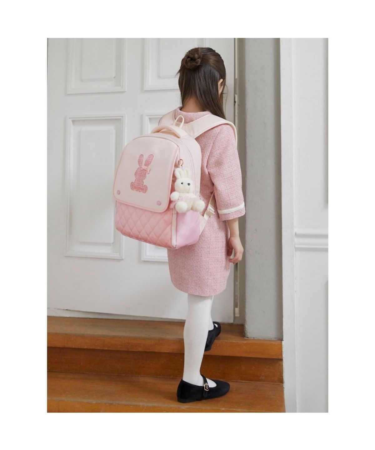 빈폴 키즈(BEANPOLE KIDS) 빙키 여아 사첼 3SET 책가방  라이트 핑크 (BI61D4G04Y)