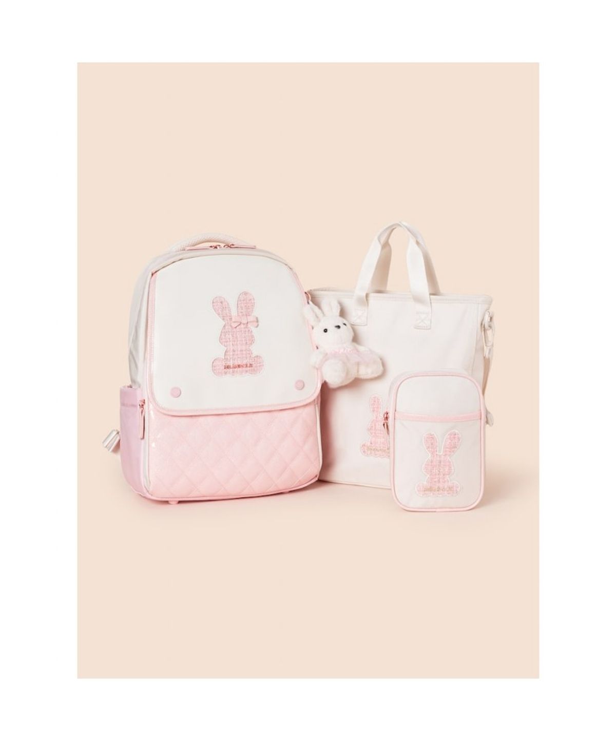 빈폴 키즈(BEANPOLE KIDS) 빙키 여아 사첼 3SET 책가방  라이트 핑크 (BI61D4G04Y)
