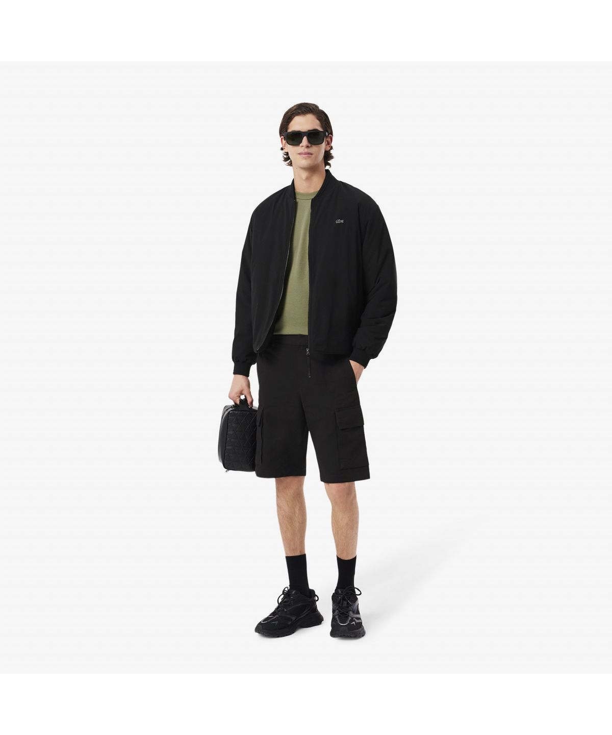 라코스테(LACOSTE) 남성 코튼 린넨 카고 쇼츠 GH8034-55G 031