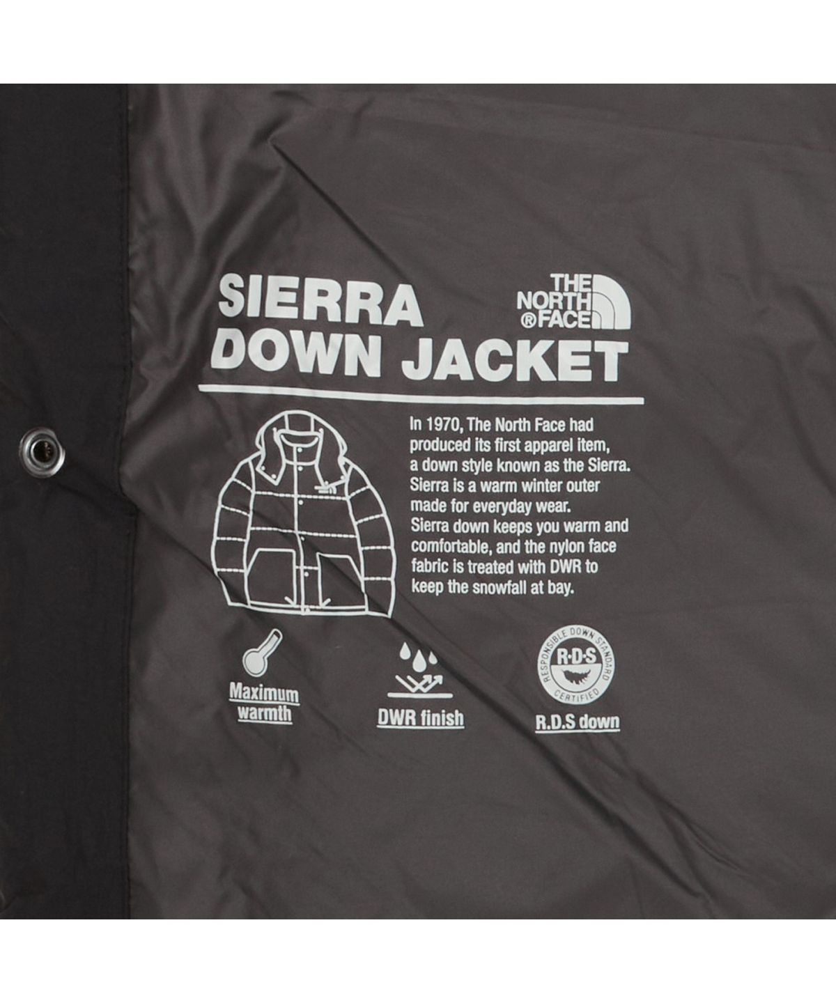 노스페이스(THE NORTH FACE) NJ1DR60A 시에라 다운 자켓 (RDS) BLACK