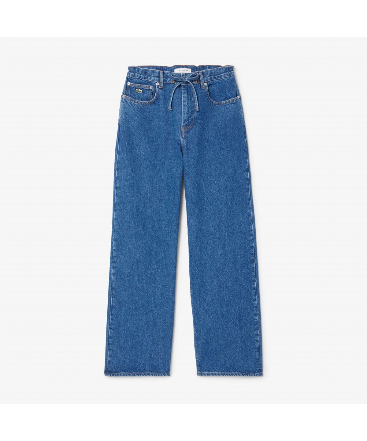 라코스테(LACOSTE) 여성 와이드핏 컬러데님 팬츠 HF2448-55G 36L