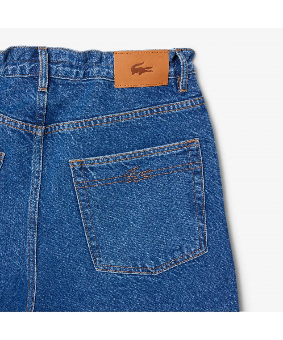 라코스테(LACOSTE) 여성 와이드핏 컬러데님 팬츠 HF2448-55G 36L