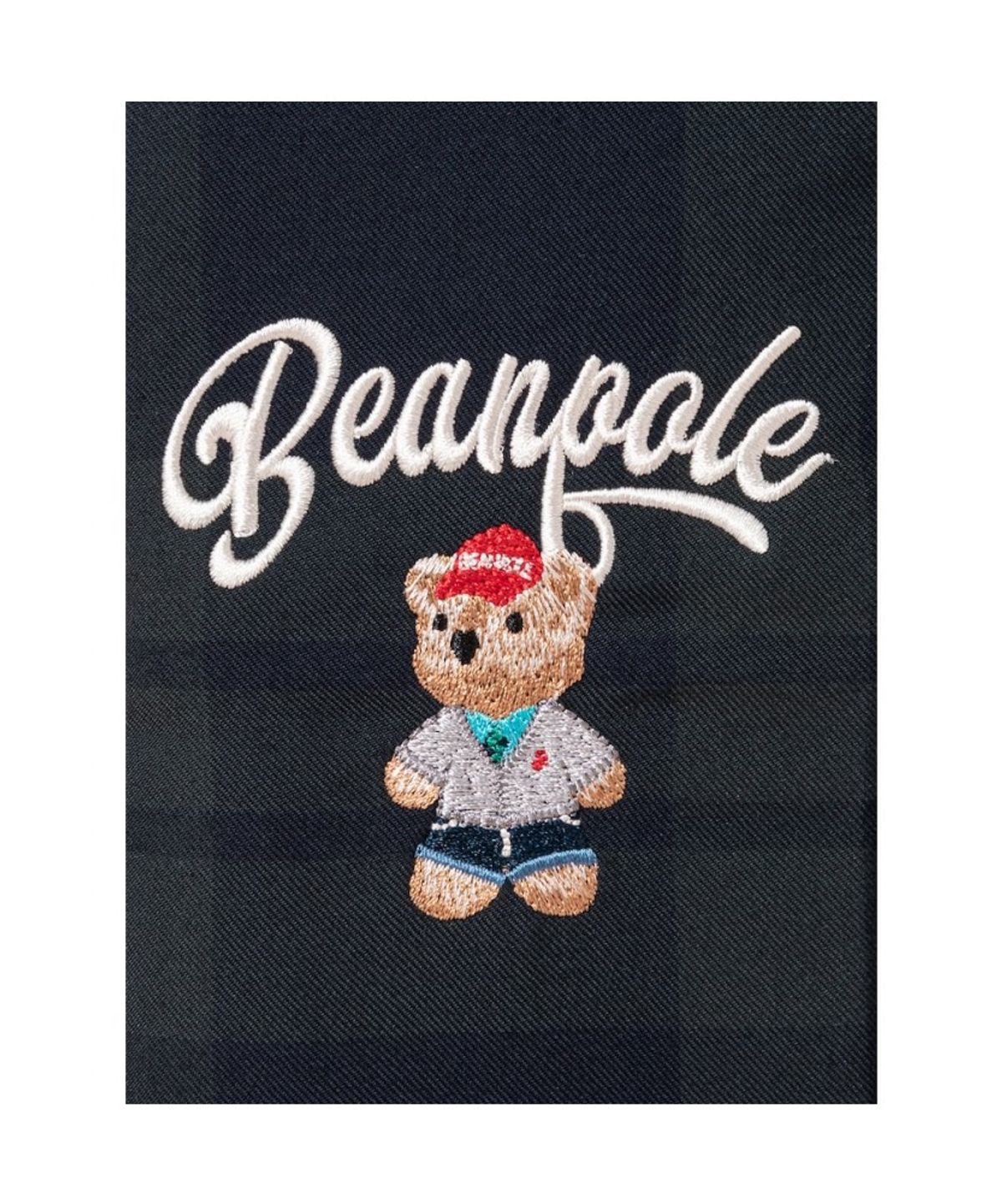 빈폴 키즈(BEANPOLE KIDS) 곰돌이 체크 파우치  그린 (BI61D2U07M) (BI61D2U07M)