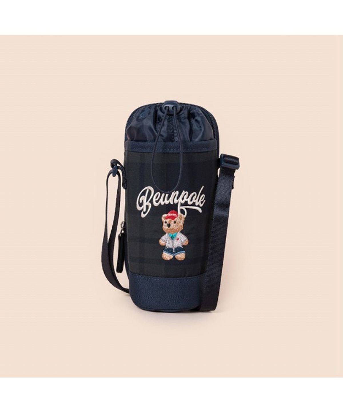 빈폴 키즈(BEANPOLE KIDS) 곰돌이 체크 물병가방  그린 (BI61D2U06M) (BI61D2U06M)