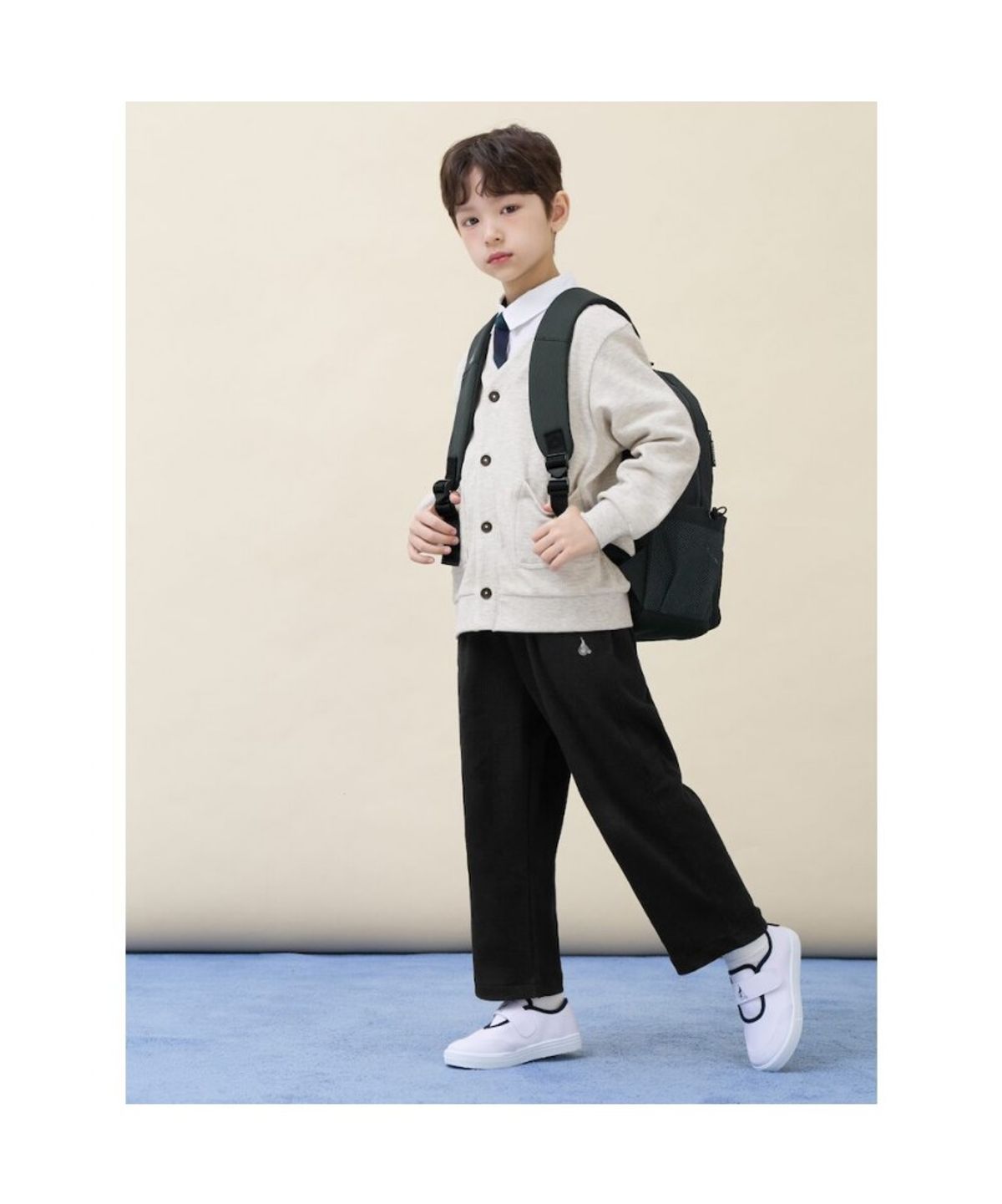 빈폴 키즈(BEANPOLE KIDS) 고학년 클래식 책가방 2SET  애쉬 (BI61D4U154) (BI61D4U154)