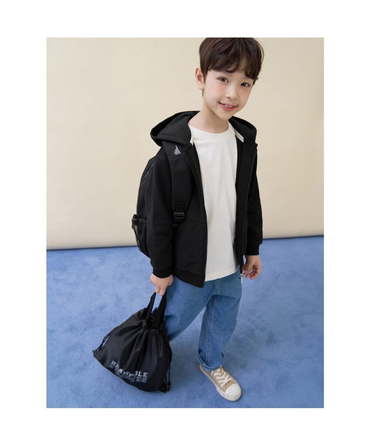 빈폴 키즈(BEANPOLE KIDS) 고학년 클래식 책가방 2SET  블랙 (BI61D4U155) (BI61D4U155)