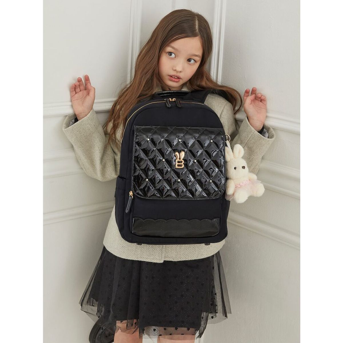빈폴 키즈(BEANPOLE KIDS) 프리미엄 여아 책가방 2SET  블랙 (BI61D4G065)