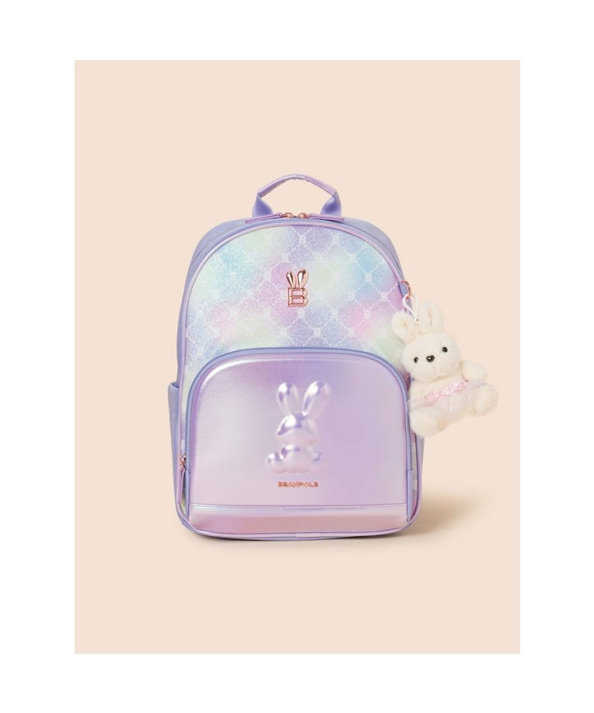 빈폴 키즈(BEANPOLE KIDS) 모노그램 몰드형 책가방 2SET  라이트 퍼플 (BI61D4G08V)