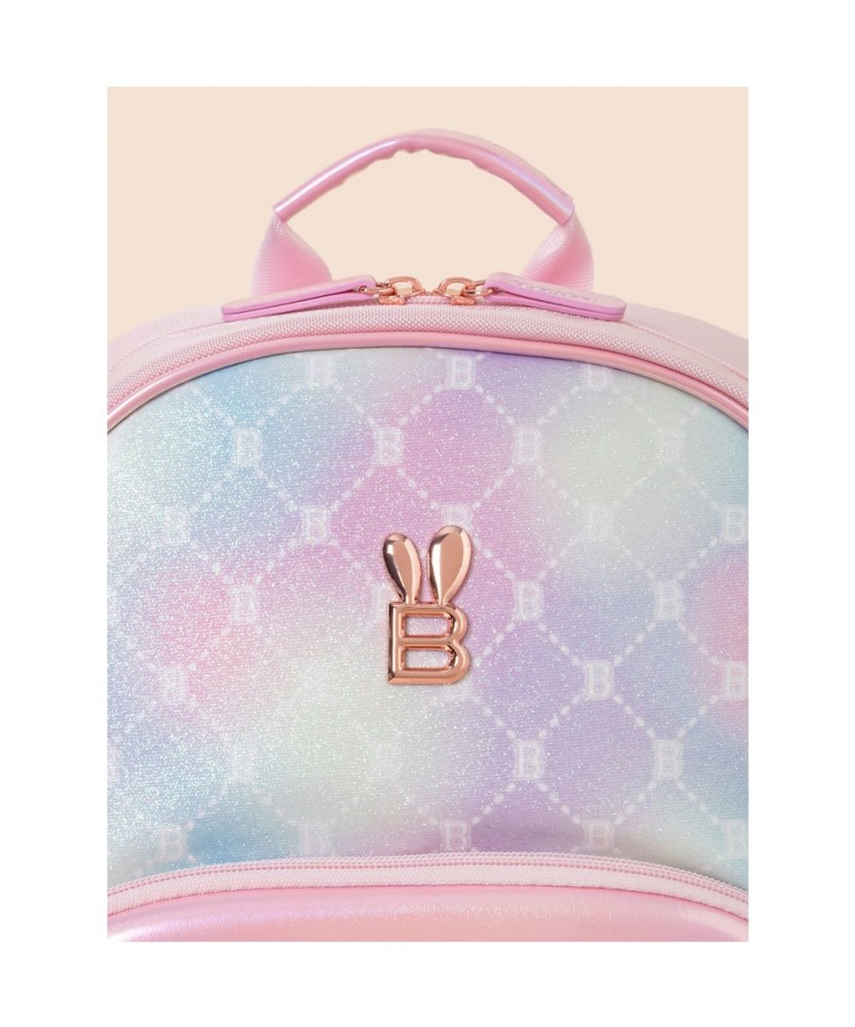 빈폴 키즈(BEANPOLE KIDS) 모노그램 몰드형 책가방 2SET  라이트 핑크 (BI61D4G08Y)