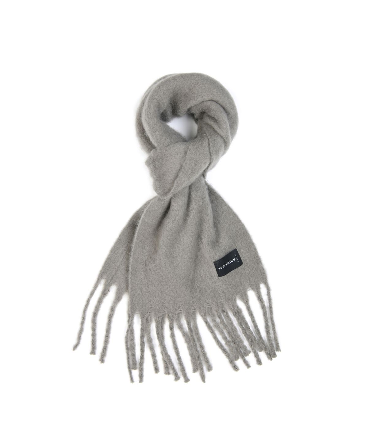 닉앤니콜(NICK&NICOLE) PREMIUM BOLD SOFT MUFFLER_DEEP GRAY