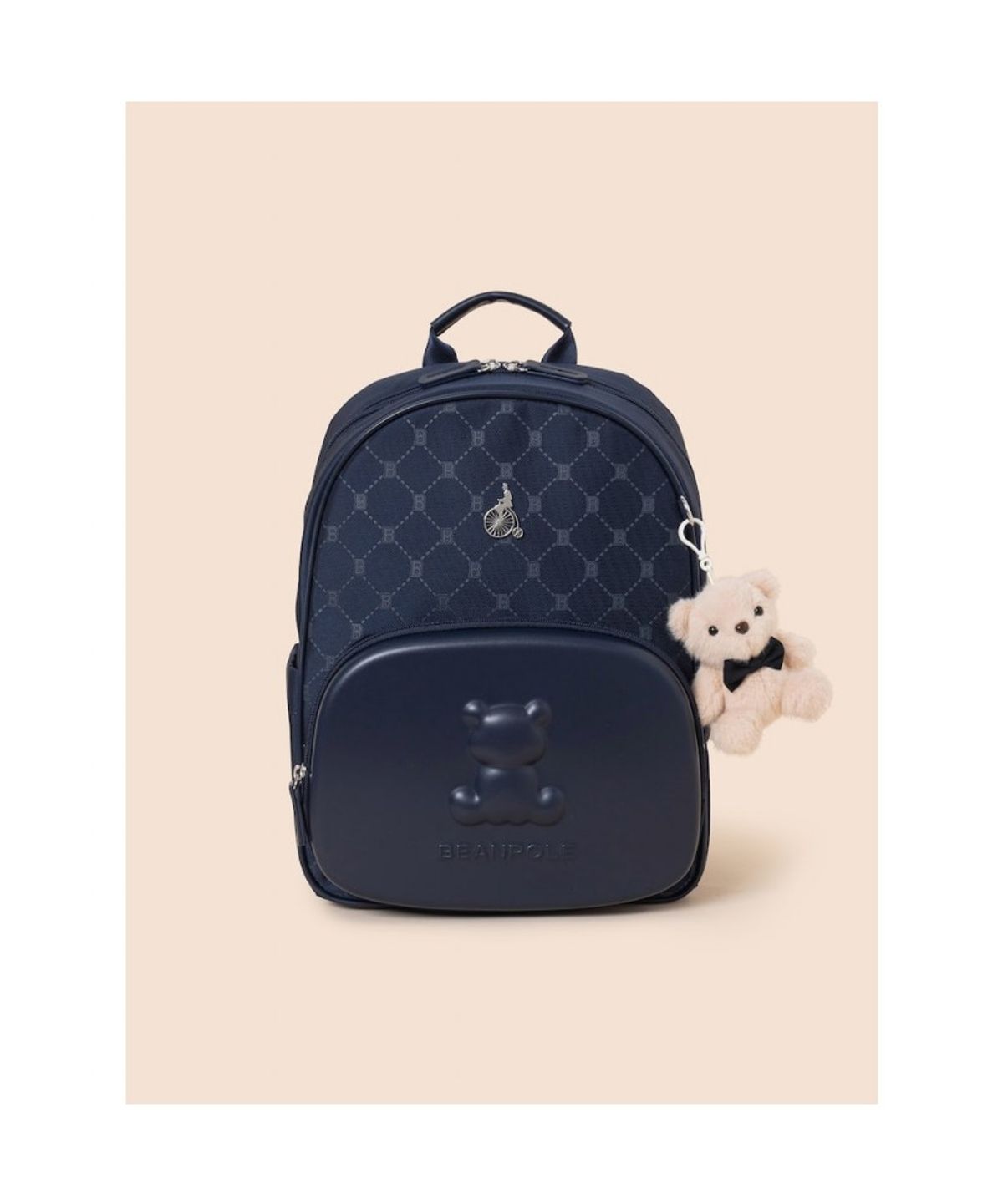 빈폴 키즈(BEANPOLE KIDS) 모노그램 몰드형 책가방 2SET  네이비 (BI61D4U07R)
