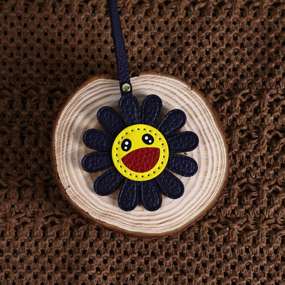 바옴(VAOM) 스마일 플라워 백 참 8colors (size 10cm)