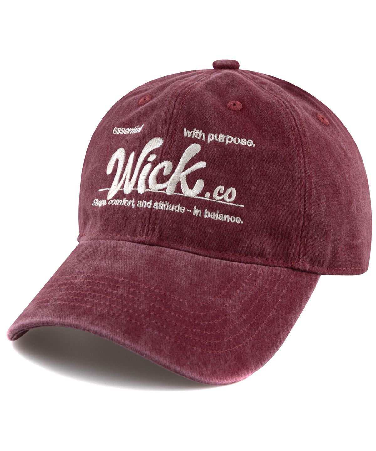 윅(WICK) Purpose 스톤 워시드 볼캡