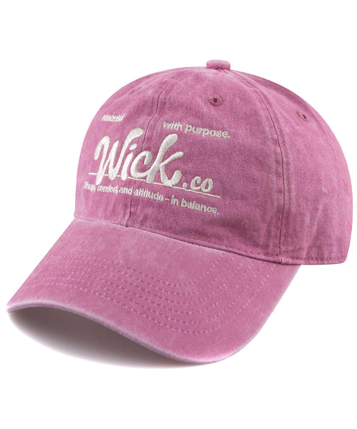 윅(WICK) Purpose 스톤 워시드 볼캡