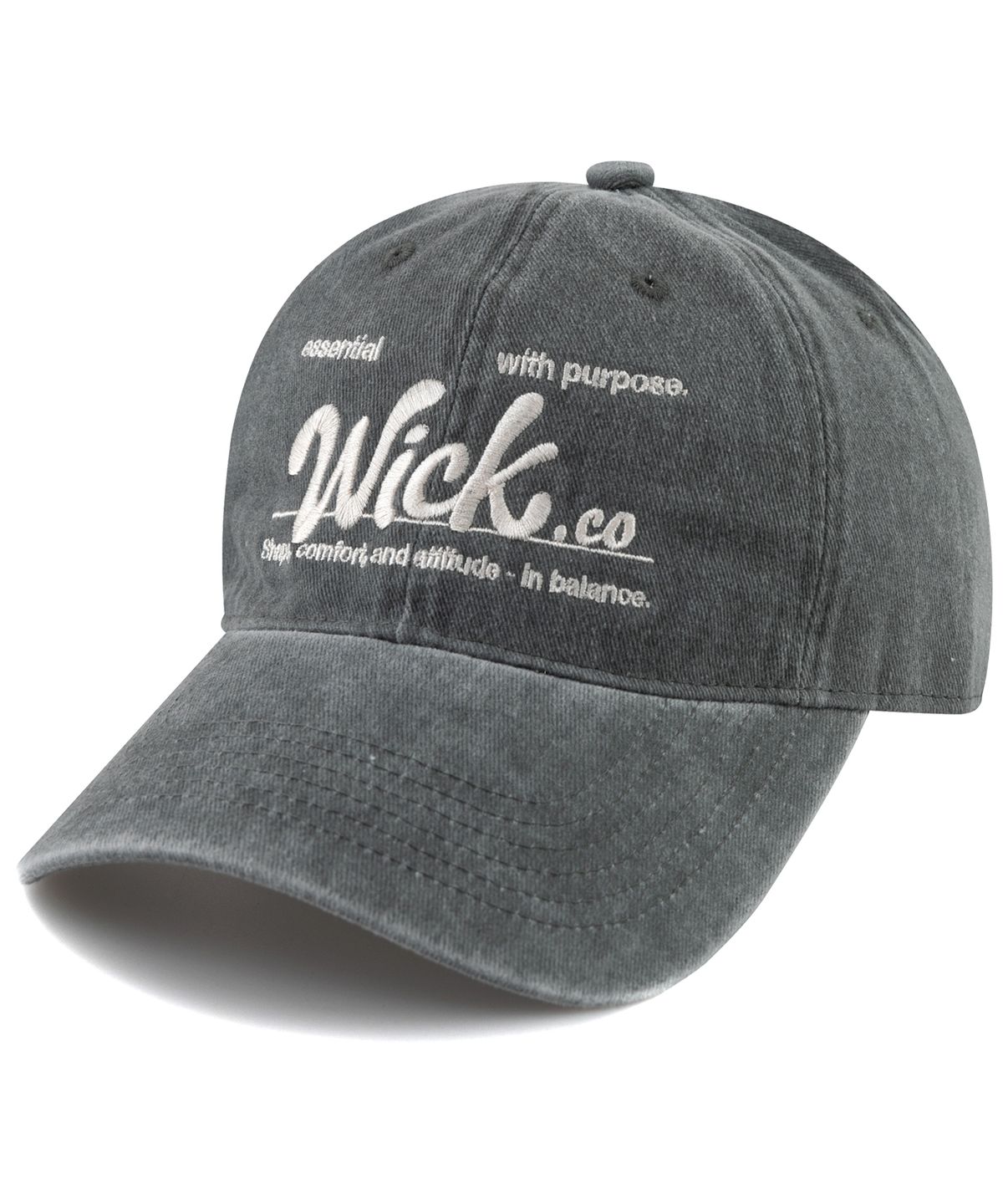 윅(WICK) Purpose 스톤 워시드 볼캡