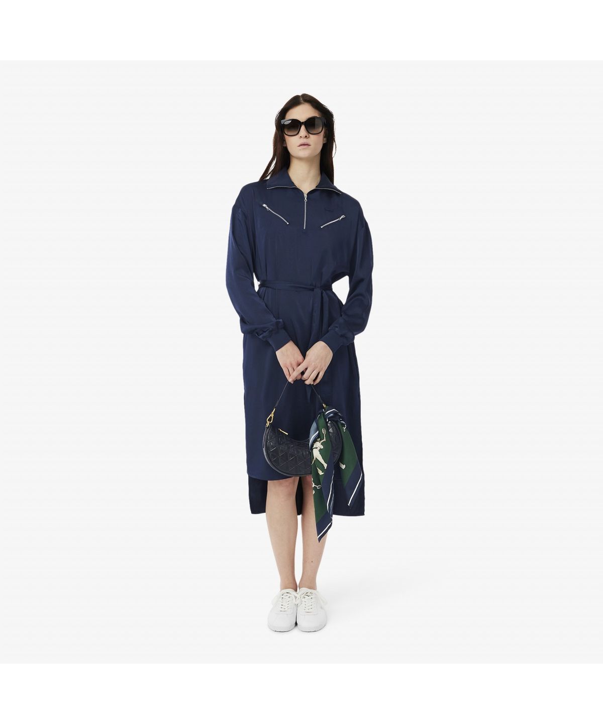 라코스테(LACOSTE) 여성 플루이드 지퍼 디테일 드레스 EF9776-55G 166
