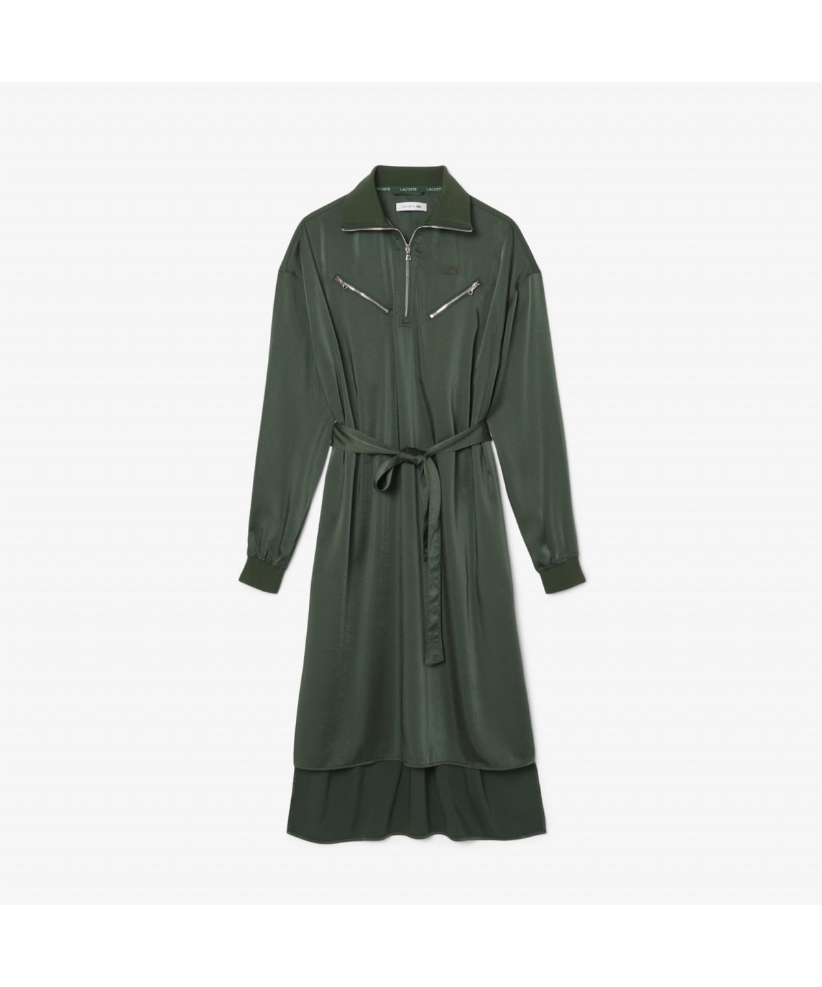 라코스테(LACOSTE) 여성 플루이드 지퍼 디테일 드레스 EF9776-55G HCF