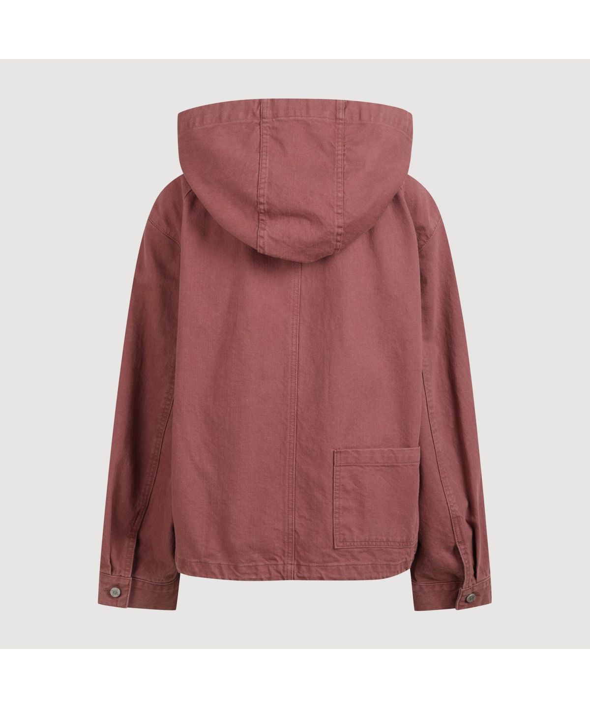 럭키슈에뜨(LUCKY CHOUETTE) Color Washing Denim Hood Jumper (pink) LFPDW25240PIX
