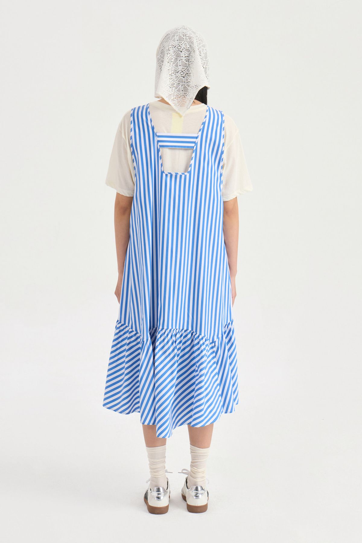 럭키슈에뜨(LUCKY CHOUETTE) Loose Fit Half Sleeve T-shirt (ivory) LFTAX25475IVX
