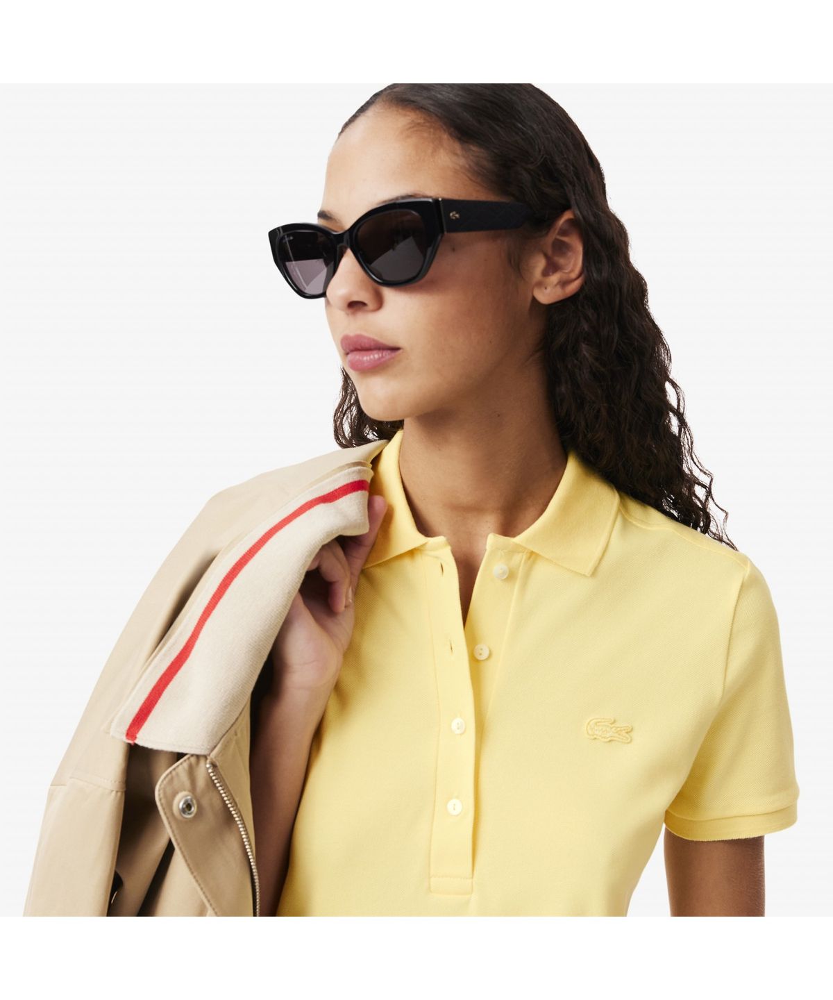 라코스테(LACOSTE) 여성 슬림핏 미니피케 폴로 드레스 EF5473-55G 107