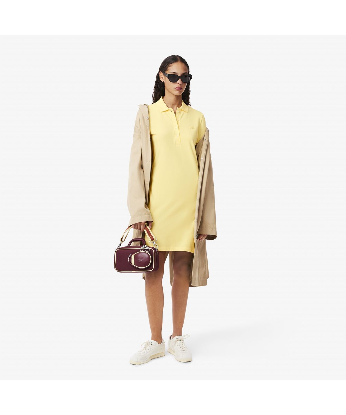 라코스테(LACOSTE) 여성 슬림핏 미니피케 폴로 드레스 EF5473-55G 107
