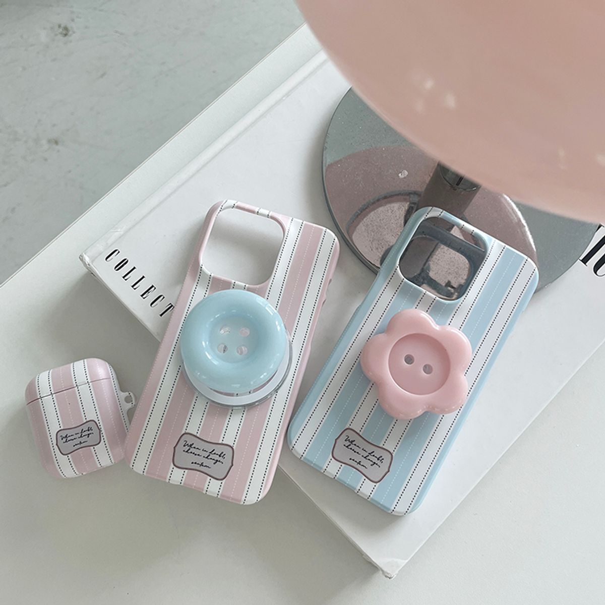 소유템(SOUTEM) Cotton stripe Phone Case_Hard