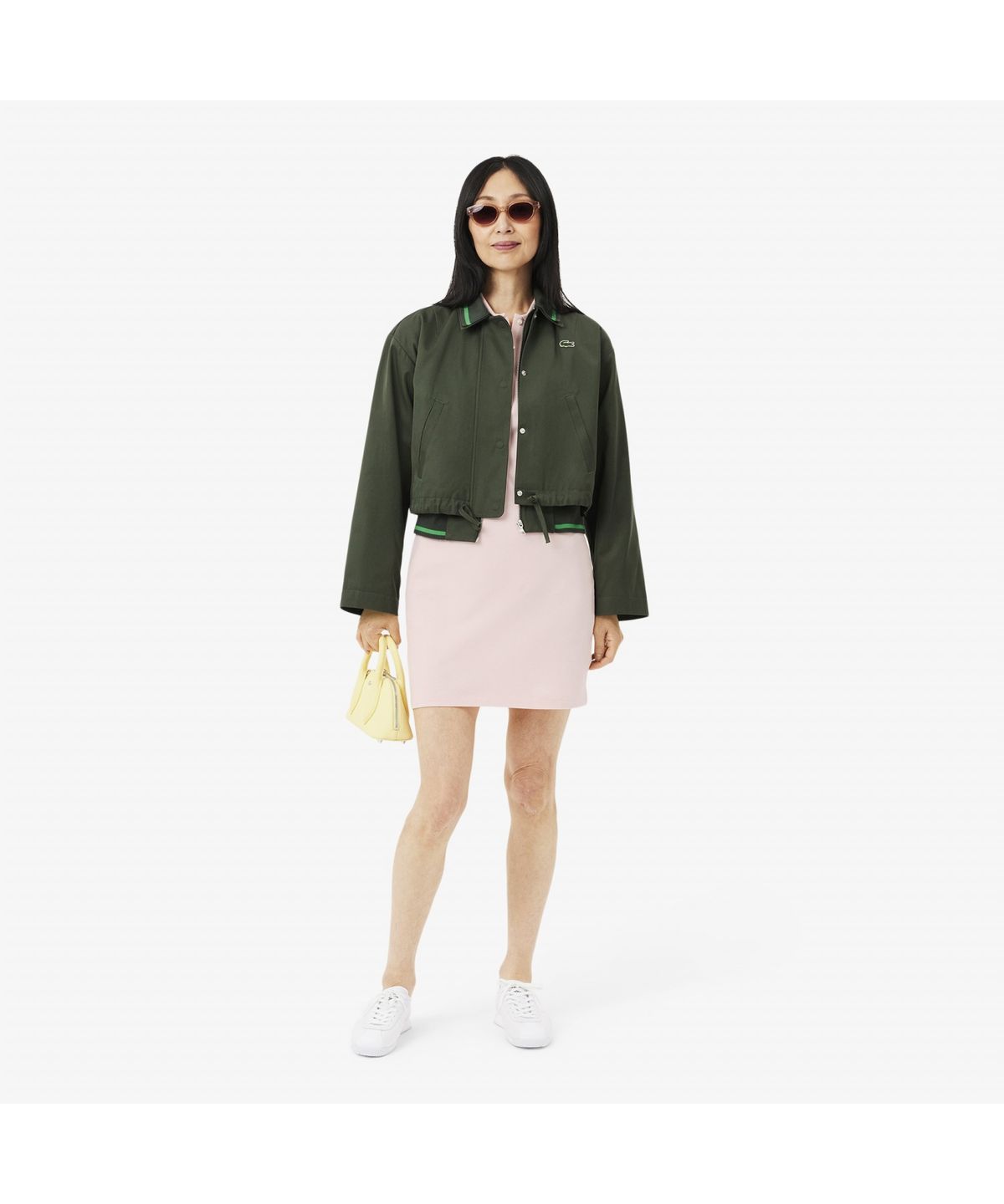 라코스테(LACOSTE) 여성 슬림핏 미니피케 폴로 드레스 EF5473-55G ADY