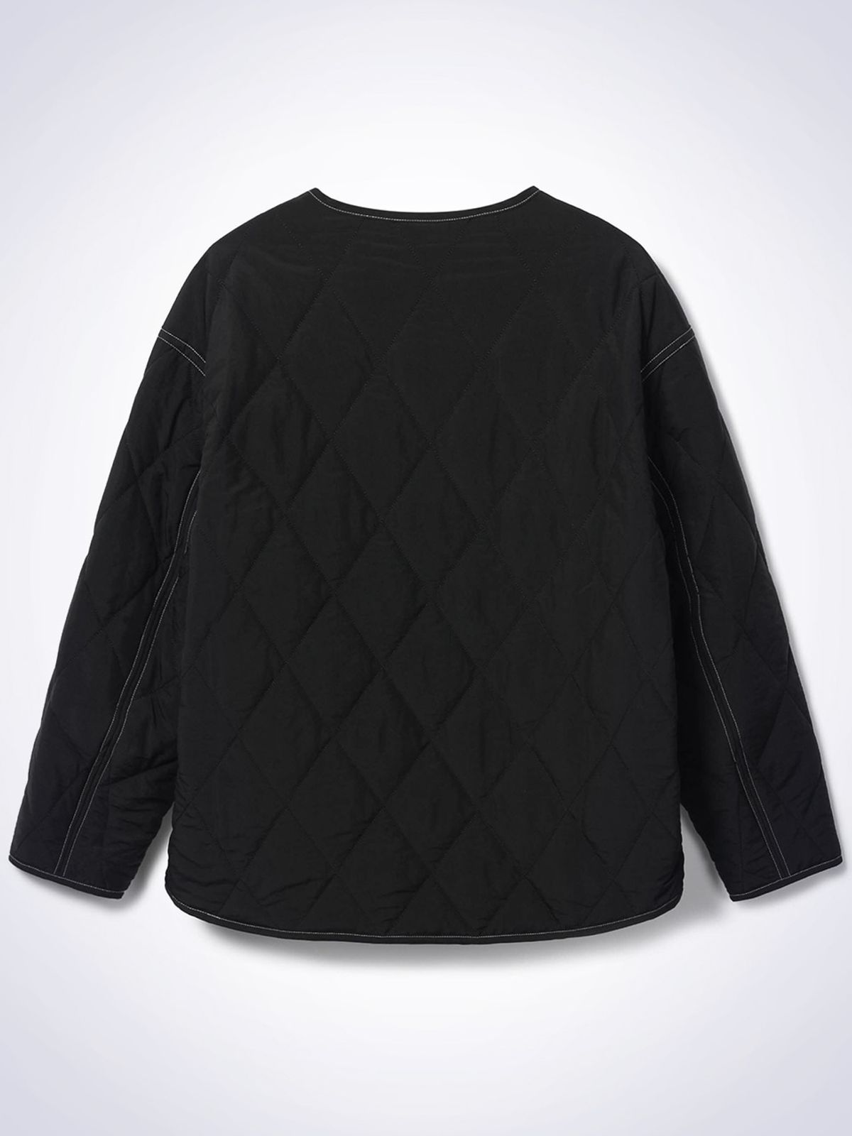 하우스공칠이씨(HAUS072C) ONION QUILTING JACKET BLACK