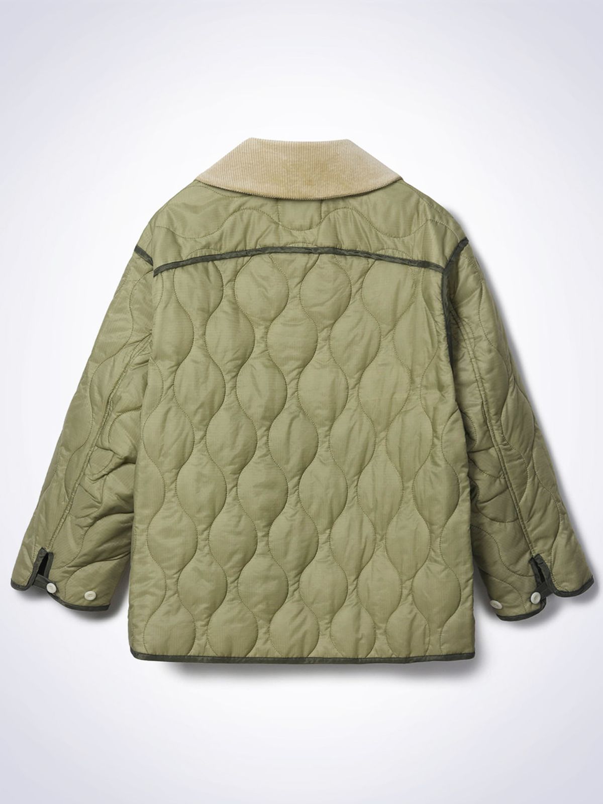 하우스공칠이씨(HAUS072C) ABODE QUILTING JACKET LIGHT KHAKI